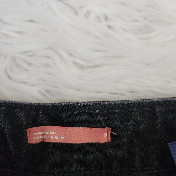 Anthropologie Pilcro Split Hem Straight Leg Jeans Women's 31‎ High Rise Black - Picture 5 of 16